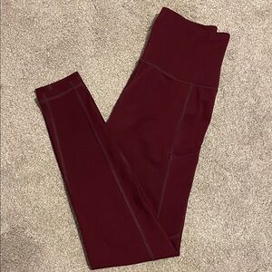 American Eagle Outfitters Womens small Burgundy Leggings